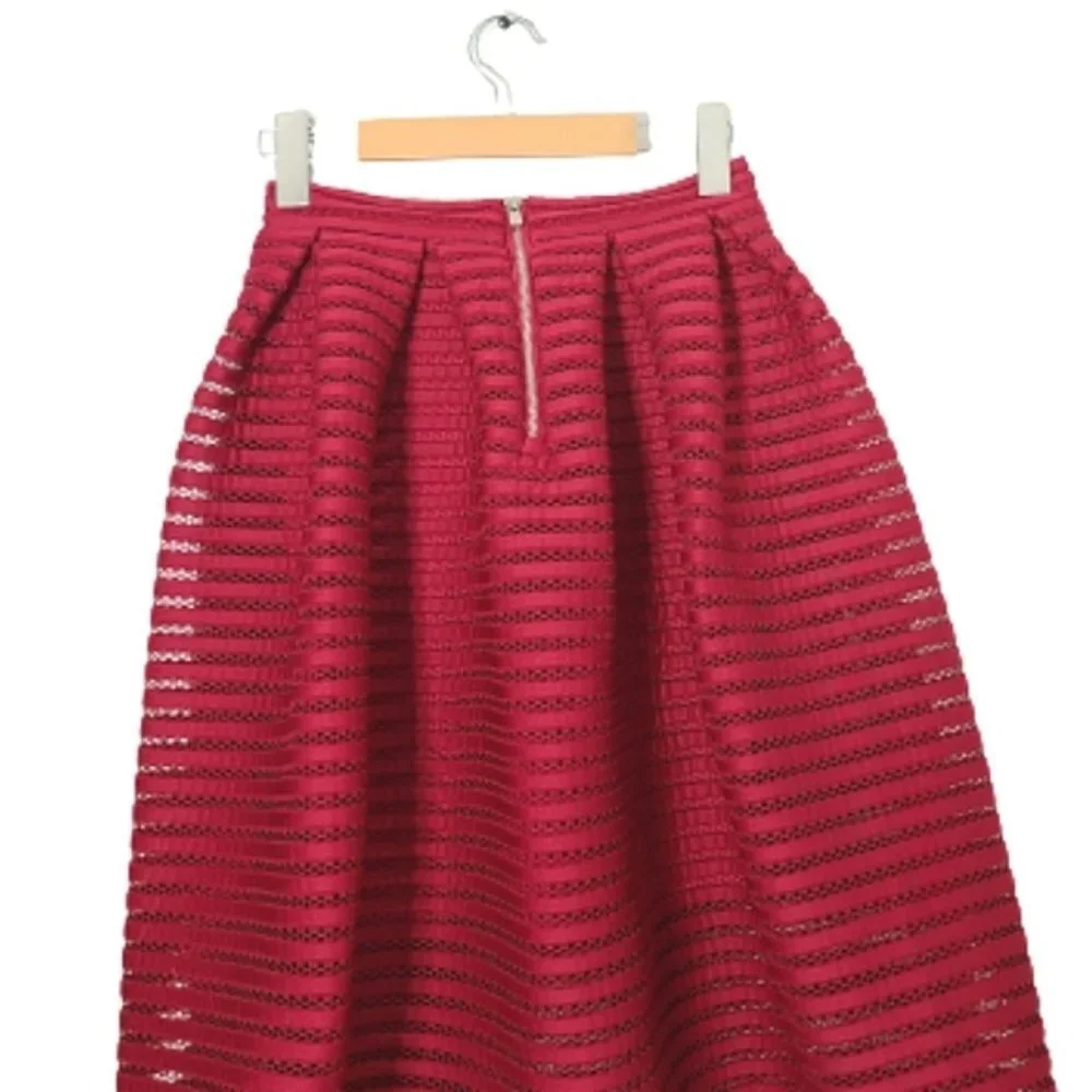 MAJE Red Jam Puffball Skirt Women's Size US XS - Picture 10 of 15